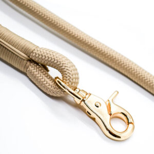 Tan Double-Braided Nylon Rope Leash