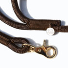 Brown Double-Braided Nylon Rope Leash