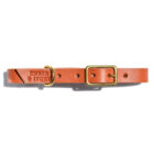 Caramel Brown Leather Dog Collar