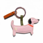 Pale Pink Dachshund Keychain