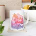 Swami's Coffee Mug — coastal California illustration, Leucadia Mercantile