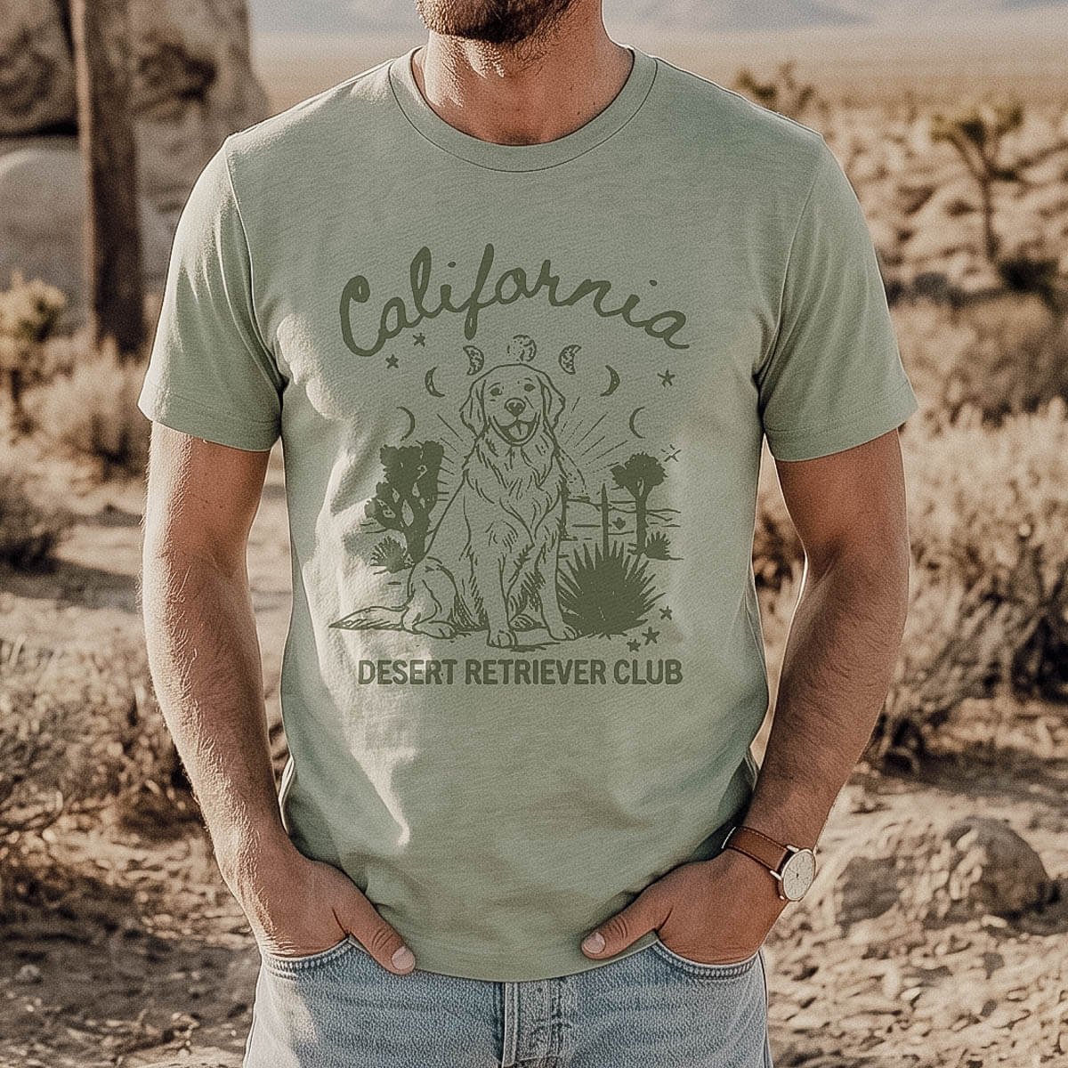 California Desert Retriever Club Tee — Unisex Golden Retriever Graphic T-Shirt