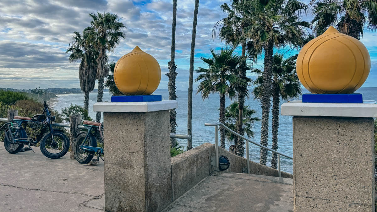 Entrance stairway to Swamis Beach