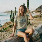 Todos Santos tee — Baja California Mexico graphic tee Heather Stone