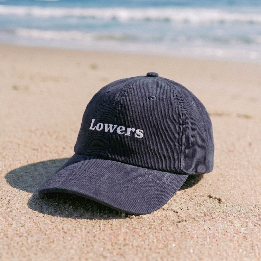 Lowers Corduroy Hat in Navy Blue