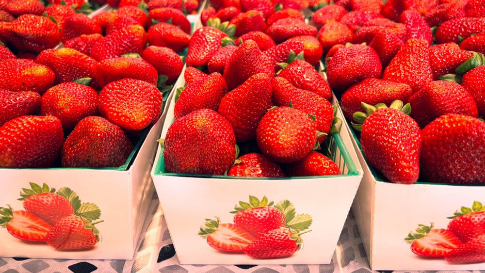 Strawberries at Seaside Market