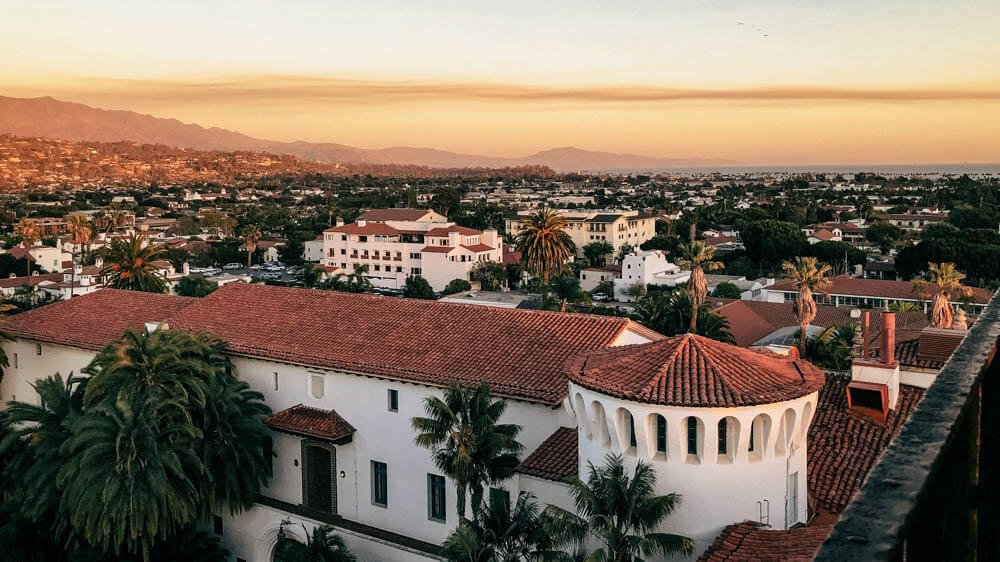 The Santa Barbara County Courthouse